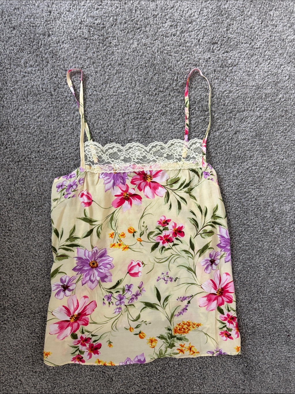Daytime Darling Lace Trim Floral Top Large